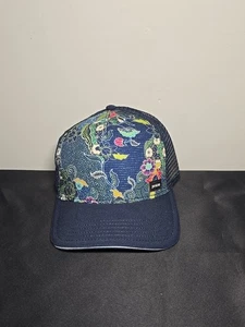 PRANA Navy Trucker Hat in Hybrid Adventures-Unisex One Size NWT - Picture 1 of 3