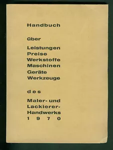 Handbook of Services Pricing Materials Painters and Varnishers Crafts 1970 - Picture 1 of 1
