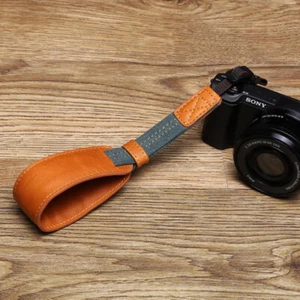 Fit For Sony Micro single camera a7m3 a7r2A6300 A6400 A6500 Leather Wrist Strap - Picture 1 of 15