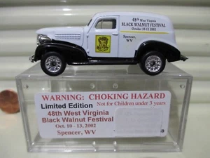 Streichholzschachtel 2002 48TH SCHWARZ NUSSBAUMFESTIVAL WV 1939 CHEVY Nu in Nu Hartplastikbox - Bild 1 von 6