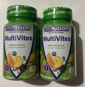 Lot Of 2 Vitafusion MultiVites Adult Multivitamin Gummies-70ct. Each Exp 10/25 - Picture 1 of 6