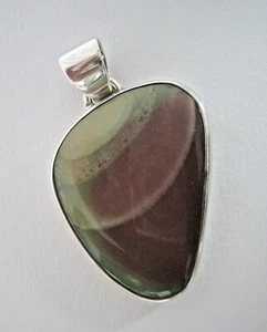 Ozean Jaspis Silberschmuck Cabochon Anhänger Fassung und Öse 925 Silber - Bild 1 von 2