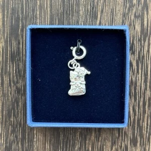Silver 925 Sanrio Official Hello Kitty DeAgostini Charm Christmas Stocking #8 - Picture 1 of 2