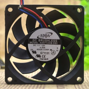 ADDA 7CM 7015 12V 0.20A AD0712HB-D93 Industrial Chassis Cooling Fan - Picture 1 of 5