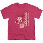 Courage the Cowardly Dog Running Scared Dzieci Młodzież T-shirt Licencjonowana koszulka Hot Pink