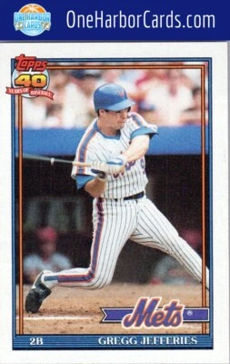 1991 Topps New York Mets #30 Gregg Jefferies - Image 1 of 2