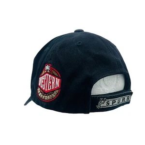 Vintage San Antonio Spurs Hat Black Patch Embroidered PUMA 1999 Reebok - Picture 1 of 9