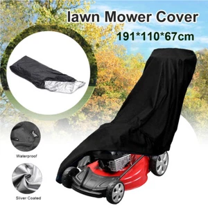 Heavy Duty Push Lawn Mower Cover Oxford Waterproof UV Protector Universal Fit - Picture 1 of 8