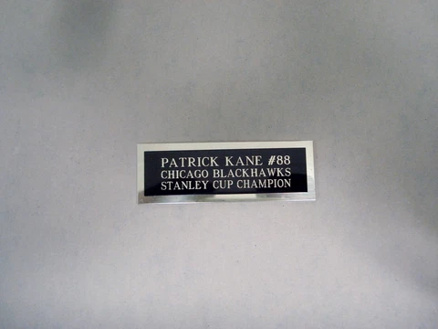 Patrick Kane Blackhawks Autograph Nameplate For A Hockey Card Plaque 1 X 3 Cover