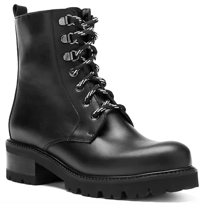 NUEVO EN CAJA Botas al Tobillo La Canadienne Clover City Cuero Negro Seco Cremallera Combate Talla 8 $550 Foto 1 de 4