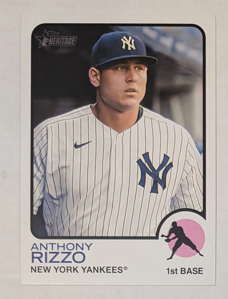 2022 Topps Heritage Anthony Rizzo 1973 Oversized Box Loader #ob-arz Yankees  - Image 1 of 2