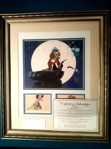 PECOS BILL AND SLUE FOOT SUE, DISNEY LTD. ED. SERICEL, NEW, FRAMED, w/CUSTOM BG - Picture 1 of 12