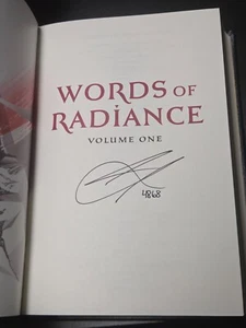 Words Of Radiance Signed #4868 Leatherbound Brandon Sanderson +All Swag - Picture 1 of 6