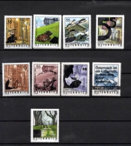 2002 - 2006 Österreich Ferienland Freimarken Ausgabe Überdruck 9 Stück - Bild 1 von 1