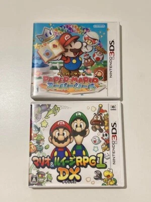 Mario and Luigi RPG 1 DX & Paper Mario Super Seal 2games set Nintendo 3DS Japan - Image 1 of 4