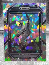 2023 Panini Prizm Bob Feller Cracked Ice Parallel Cleveland Indians SP