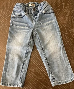 Mudd Girls Light Blue Denim Size 6 Straight Leg Adjustable Waist Embroidered - Picture 1 of 7