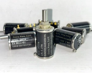 1 nos duncan electronics inc. Potentiometer 1 KΩ mod 3200-1381 5905-00-759-7201 - Picture 1 of 8
