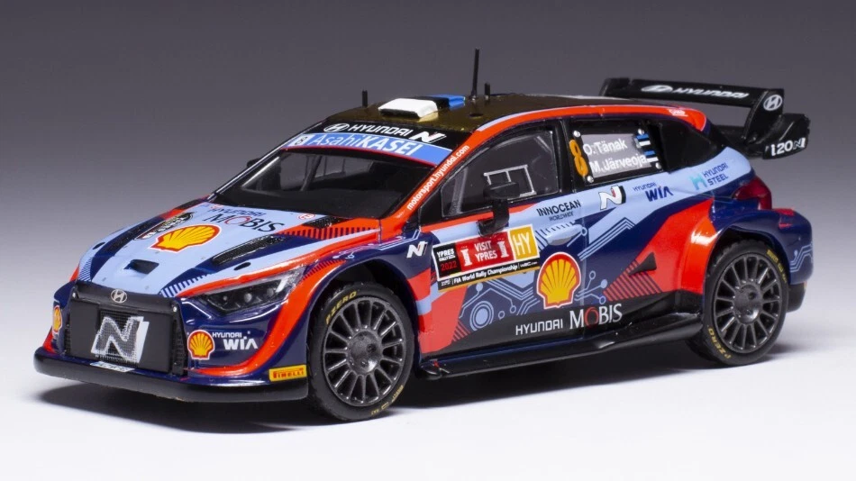 Hyundai I20 N RALLY1 #8 Win Ypres Rally 2022 Tanak Jarveoja IXO RAM872 1 43