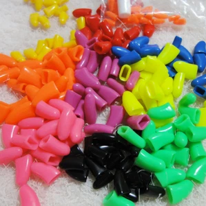 Pet Dog Paws Claws Nails Caps Soft Protective Covers 20 PCS Sparkle Mult-Colours - Picture 1 of 19