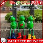 3pcs Animal Statue Art Holiday Gift Resin Small Frogs Statue Model for Yard Lawn