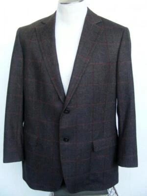 Ermenegildo Z Zegna City Sports Jacket Windowpane Wool Silk Angora Herringbone - Image 1 of 4