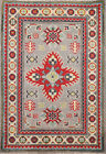 Authentic Kazak Pakistani Handmade Small Rug Wool Craftsmanship 2x3