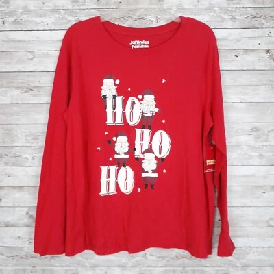 Christmas Womens Pajama Top XXL Santa Red 29A - Image 1 of 3