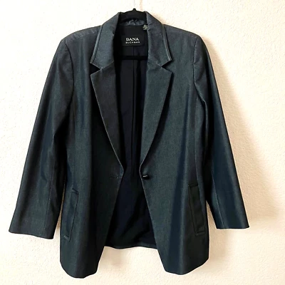 Blazer Traje Chaqueta Dana Buchman Talla 12 Mujer Gris Preppy Neutro Minimalista Foto 1 de 4