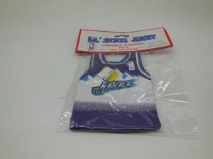 H2 LIL' SPORTS JERSEY MONEY POUCH WITH CLIP ON CHAIN UTAH JAZZ BASKETBALL - Imagen 1 de 4