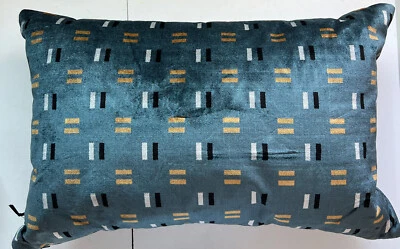 HammerSmith Petrol Cushion Feather Pillow Kirkby Design, Home 24” X 16” Aprox - Image 1 of 3