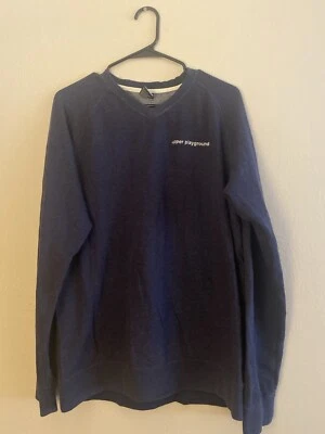 ВЕРХНЯЯ ИГРОВАЯ ПЛОЩАДКА - СИНИЙ VNECKCREWNECK РАЗМЕР L  - Изображение 1 из 2