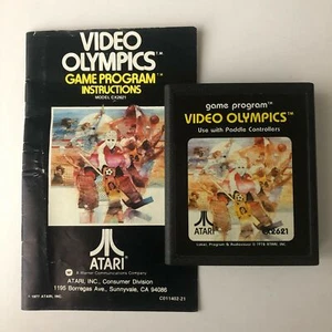 VIDEO OLYMPICS Atari 2600 CX2621 Original Game Cartridge and Manual - Picture 1 of 1