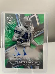2023 Terence Newman Topps Composite Resurgence Green Surge Ref Auto /175 - Picture 1 of 2