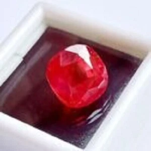 FIRE OPAL LOOSE GEMSTONE NATURAL CERTIFIED 7 CT CUSHION CUT ORANGE MEXICAN - Picture 1 of 4