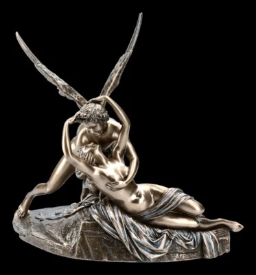Eros And Psyche Figure After Antonio Canova - Bronzed - Veronese Gods Decor - Image 1 of 4