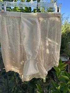 VINTAGE MESH PANTY With Garters PIN UP BOMBSHELL Panties - Picture 1 of 13