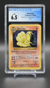 Ninetales 12/102 Base Set Shadowless Holo CGC 6.5 - Picture 1 of 2