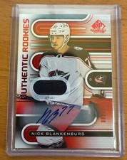 2022-23 SP Game Used Nick Blankenburg Rookie Patch Auto Red /149 CBJ