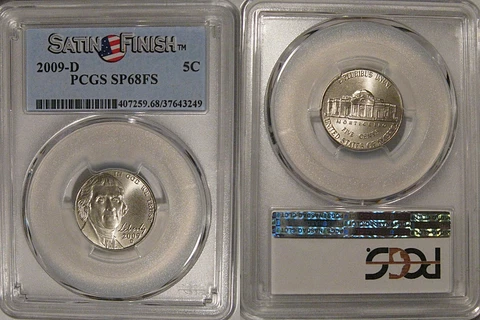 2009 D Jefferson Nickel 5c PCGS SP68FS Full Steps Satin Finish Cover