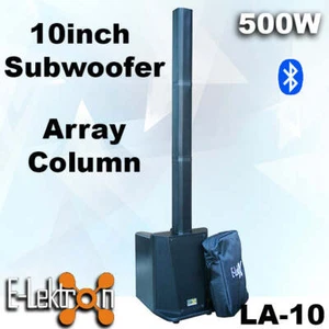 E-Lektron Bluetooth Active PA Amplifier Subwoofer Speaker & Array Column Speaker - Picture 1 of 10