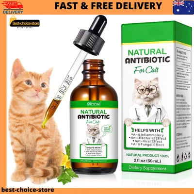 NP- Natural Antibiotics for Cats 60Ml | All-Natural Cat Antibiotic Supplement fo - image 1 of 4