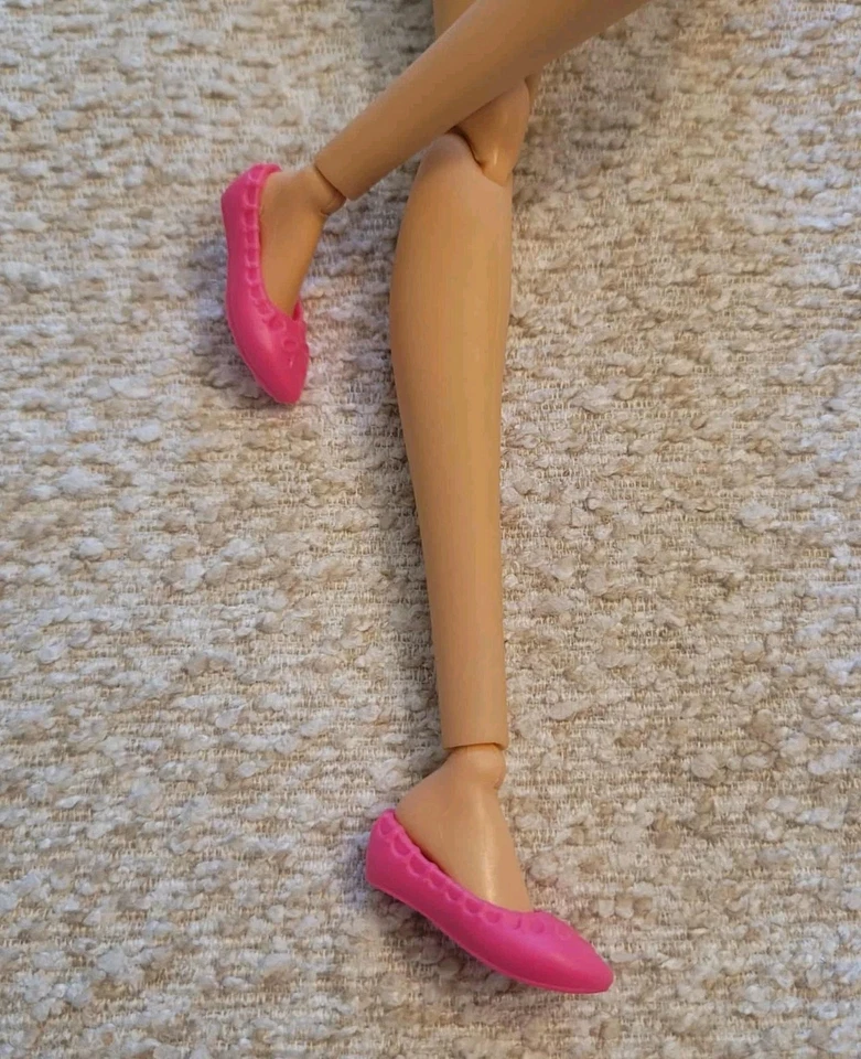 Zapatos Barbie Genuinos ☆ PIES PLANOS Rosa Zapatos, Lindos! Foto 1 de 3