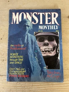 Monster Monthly Magazine July 1982 No. 6Scarce Vintage Horror Magazine - Picture 1 of 3