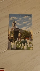 Vintage Philadelphia, Pennsylvania, alte schwedische Kirche Postkarte  - Bild 1 von 2