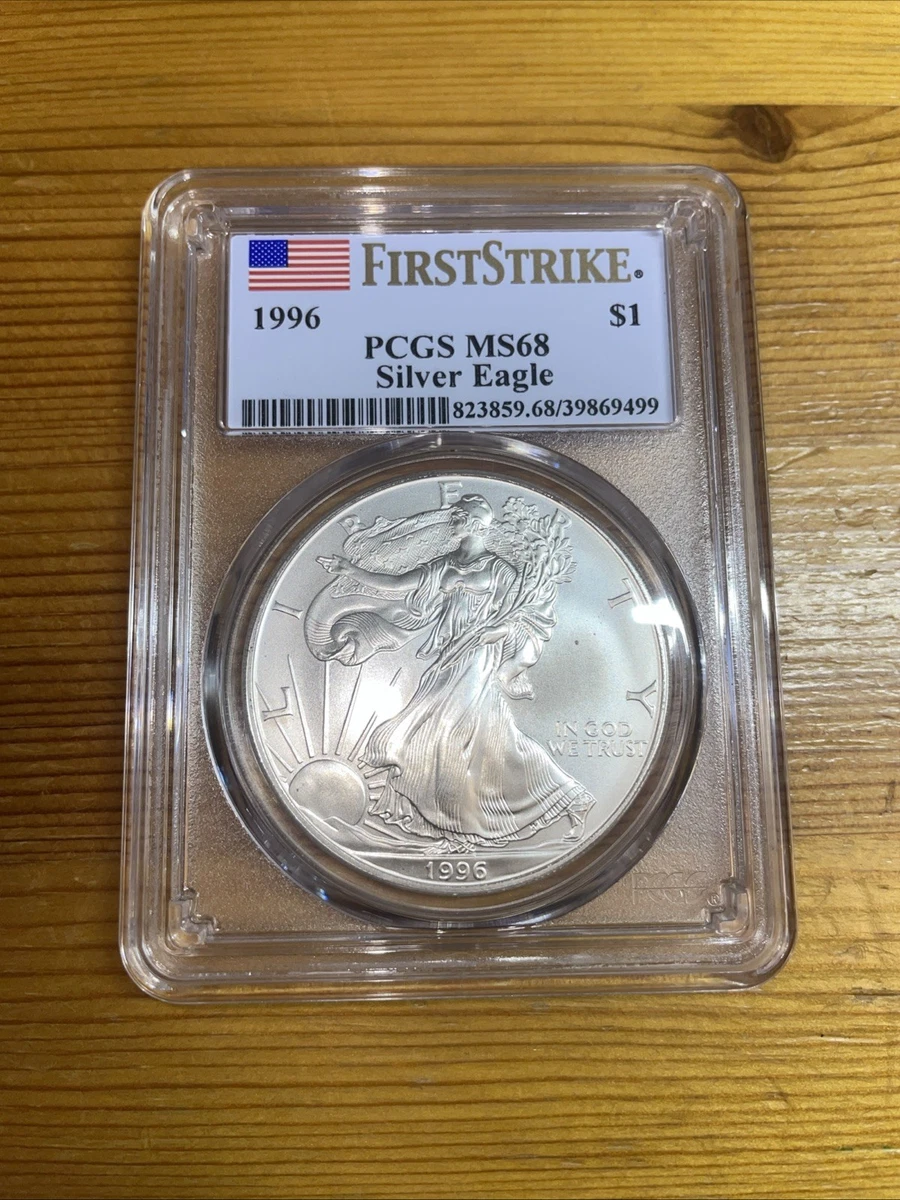 1996 American Eagle MS 68 Graded Silver Bullion Coins for sale | eBay