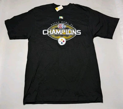 Camiseta De Colección Super Bowl XL - Pittsburgh Steelers - Reebok - Para Hombre Mediana - Nueva Con Etiquetas Foto 1 de 4