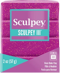 5 Pack Sculpey III Oven-Bake Clay 2oz-Violet Glitter S302-562 - Bild 1 von 1