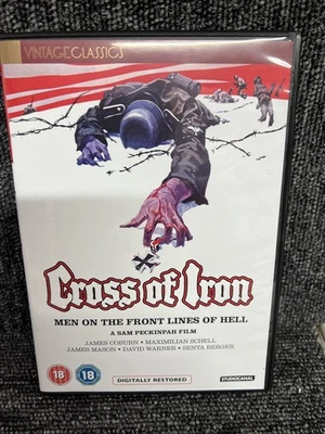 CROSS OF IRON - James Coburn (1977) - UK REGION 2 DVD - Sam Peckinpah - Mint - Image 1 of 2