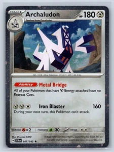 Archaludon 107/142 Cosmos Holo SV07: Stellar Crown NM Pokemon TCG Card - Picture 1 of 2